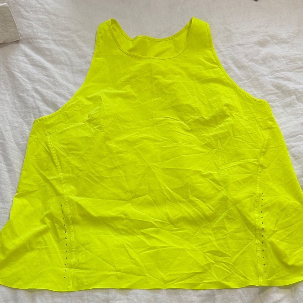 Neon Yellow Lululemon Women's Top Size 12
